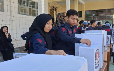 Perhitungan Suara Tuntas, Pasangan 01 Pimpin OSIS